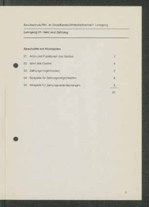 [Lehrgänge 01 bis 07]