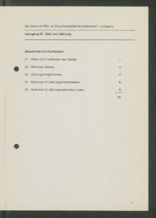 [Lehrgänge 01 bis 07]