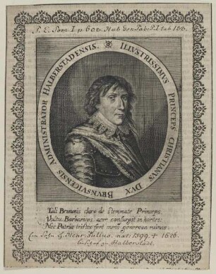 Bildnis des Christianvs, Herzog von Braunschweig-Lüneburg