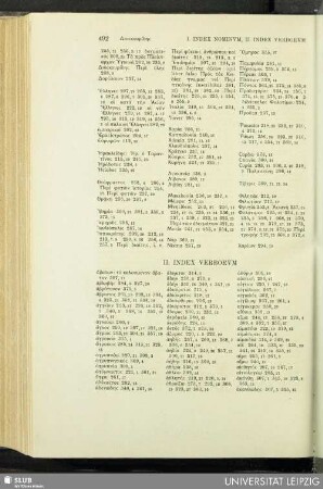 Galeni De Alimentorum Facultatibus II. Index Verborum