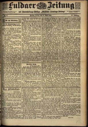 Ausgabe vom Freitag, den 27. April 1900.
