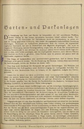 Garten- und Parkanlagen