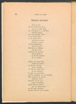 Negro olvido