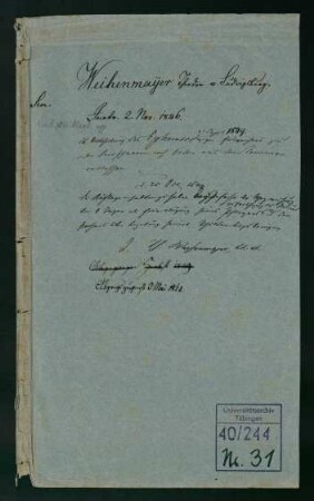 Theodor Weihenmayer (1829-1865)