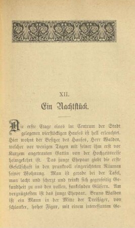 XII. Ein Nachtstück