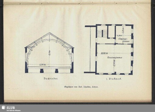 Turnhalle mit Vereinshaus des Turnvereins zu Schneeberg