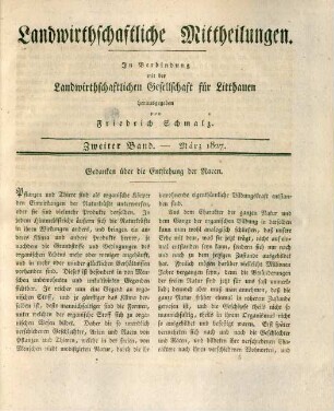 Zweiter Band. - März 1827.