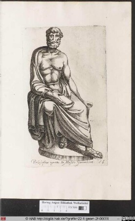 Statue eines Philosophen.