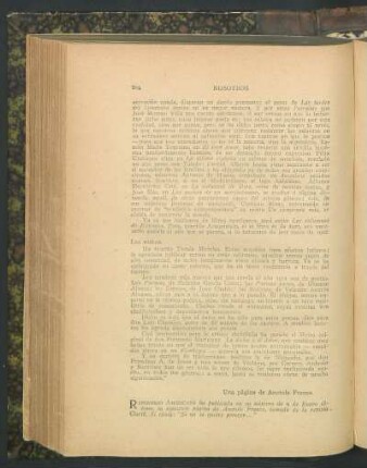 Una página de Anatole France