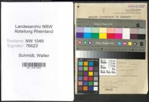 Entnazifizierung Walter Schmidt , geb. 13.03.1890 (Eichmeister)