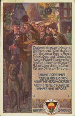 Zog herein ein lust'ger Schwarm Sachsen und Westphalen, [...]