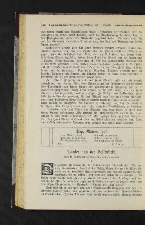 Gedicht: Lop, Matten, lop!