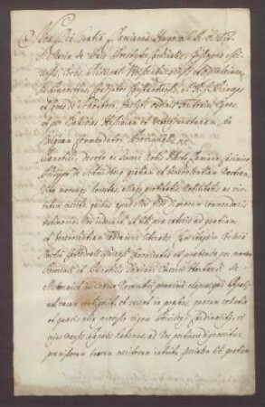 Urkunde über die Nominierung des Damian Casimir Schenk von Schmidtburg durch Bischof Damian Hugo von Speyer.
