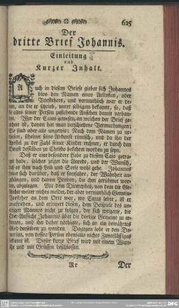 Der dritte Brief Johannis