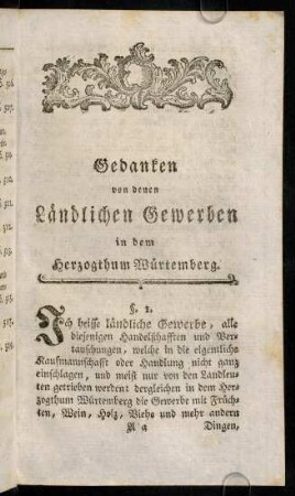 383-523, Gedanken von denen laendlichen Gewerben in dem ...