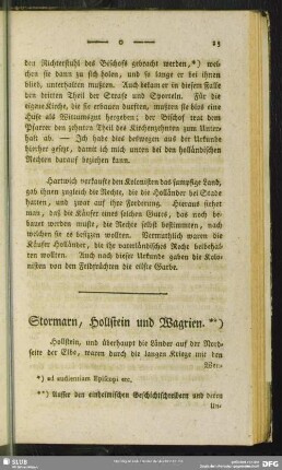 Stormarn, Hollstein und Wagrien