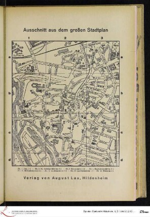 Ausschnitt aus dem großen Stadtplan