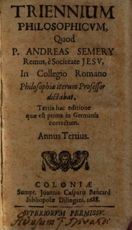 Triennium Philosophicum, 3