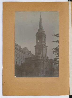 Parochialkirche, Berlin: Ansicht (aus: Skizzen- und Fotoalbum 29)