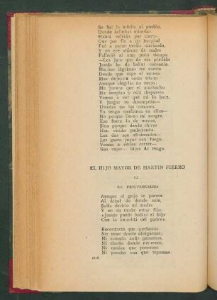 El Hijo mayor de Martín Fierro