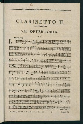 1-11, Clarinetto II.