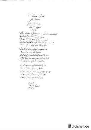 1: Brief von Anna Catel und Wilhelmine Catel an Johann Wilhelm Ludwig Gleim : Wilhelmine Catel