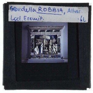 della Robbia, Majolika "Die Geburt Christi"