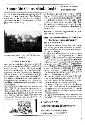 Das "St.Michaelis Haus" - ein frühes Kapitel der "Umerziehung" in Blankenese