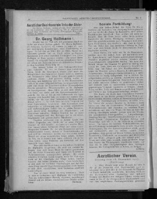Aerztlicher Verein. Sitzung vom 18. Dezember 1917. (Nachtrag)