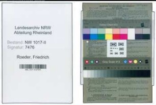 Entnazifizierung Friedrich Roeder , geb. 15.12.1891 (Post)
