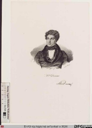 Bildnis Alexandre Dumas (eig. Davy de La Pailleterie), gen. "Dumas père"