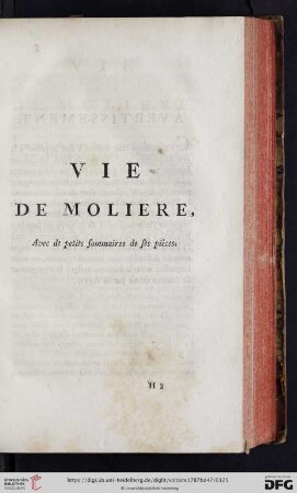 Vie de Molière