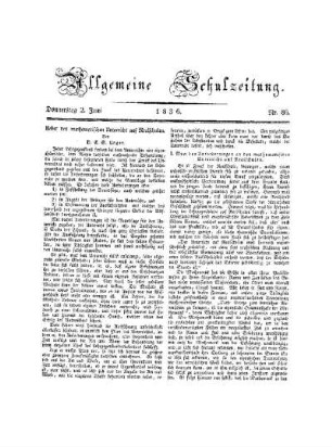Ueber den mathematischen Unterricht auf Realschulen