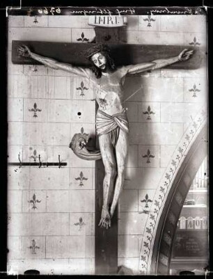 evangelische Kirche; spätgotisches Kruzifix