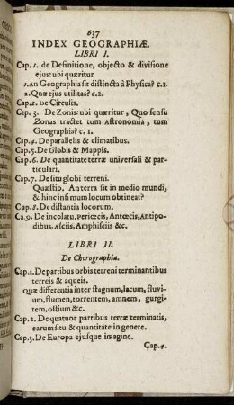 Index Geographiæ.