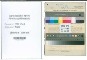 Entnazifizierung Wilhelm Schwiers , geb. 27.12.1894 (Finanzbeamter)