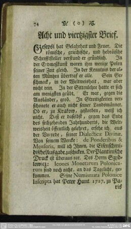 Acht und viertzigster Brief