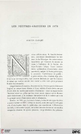 Les peinter-graveurs en 1878: Albums-Cadart