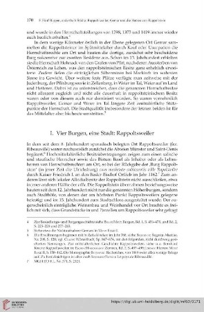 I. Vier Burgen, eine Stadt: Rappoltsweiler