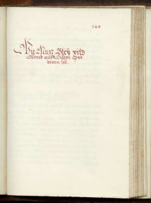 Wie man Bley und Werck auff Silber probiren soll