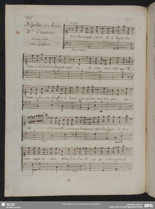 5.e Cantate: Hypolite et Aricie