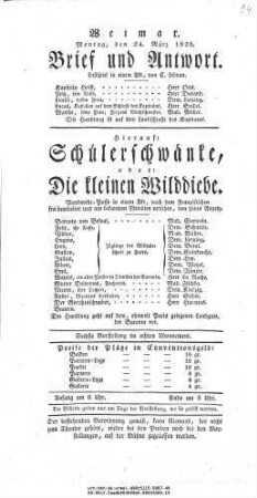 Brief und Antwort