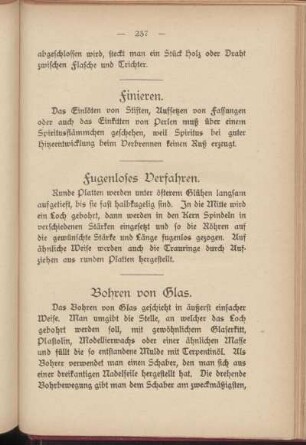 Bohren von Glas.