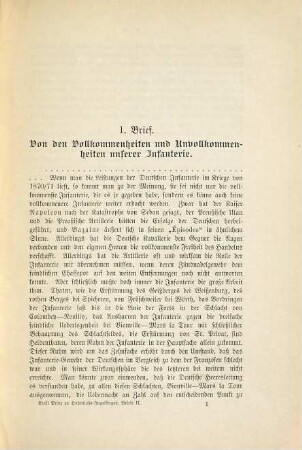 Militärische Briefe, 2. Über Infanterie