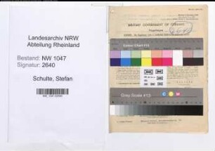 Entnazifizierung Stefan Schulte , geb. 26.12.1900 (Beamter)