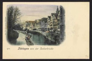 70, Tübingen von der Neckarbrücke.
