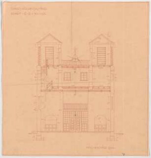 Fischer, Theodor; Gauting / Starnberg (Bayern); Ev. Christuskirche - Schnitt