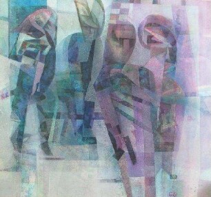 Vier abstrakte Figuren