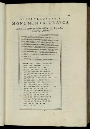 Musei Veronensis Monumenta Graeca.