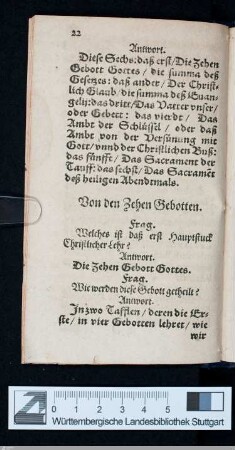 Von den Zehen Gebotten